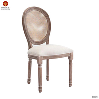 Tables et chaises de jardin modernes Tongli Ensemble de chaises de salle à manger en rotin design pour 6 chaises de banquet d'hôtel d'occasion en gros lisses