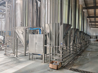 Fermenteurs multi-capacités 3000L 5000L 10000L, cuve de fermentation en acier inoxydable, équipement de brasserie pour la fabrication de bière artisanale
