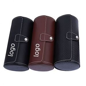 Boîte ronde compacte pour articles de luxe, style rétro, étui cylindrique, cadeau idéal pour les passionnés de montres - Product Image 1