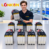 Paket Baterai LiPo LongKun 6S 22.2V 10000mAh 50C, Baterai Polimer Lithium High Discharge untuk Drone RC UAV OEM ODM