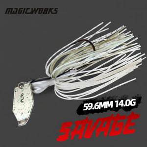 Esca Artificiale Jig con Lame da 14g, 59.6mm, con Vibrazione e Lama per la Pesca al Bass in Acqua Dolce - Product Image 1