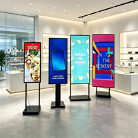 Affichages électroniques intérieurs, écrans interactifs verticaux, vitrine publicitaire, stands de kiosque pour les centres commerciaux