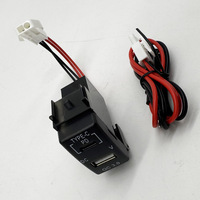 WH Nouveau chargeur USB Type C PD QC 3.0 avec LED bleue et affichage numérique de la tension, prise USB pour voiture Nissan Large Tiida Sylphy X-Trail Patrol