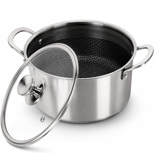 Casserole de style américain moderne de haute qualité, faitout en acier inoxydable triple couche - Product Image 5