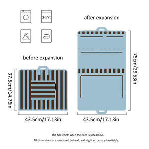 Xách Tay 4-Trong-1 Du Lịch Lưu Trữ Túi Treo Công Suất Lớn Có Thể Gập Lại Polyester Quần Áo Organizer Dây Kéo Lưu Trữ Đóng Cửa Túi - Product Image 5