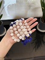 Bracelet en cristal naturel Sinyore Cangxue - Quartz fantôme flocon de neige / Lapis Lazuli