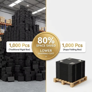 Caja Plegable con Imán Fuerte |   Estuche de Presentación Negro Mate para Marca - Product Image 2