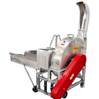 Machine à couper la paille en acier inoxydable à moteur diesel pour usage agricole, avec tuyau de refoulement haute performance