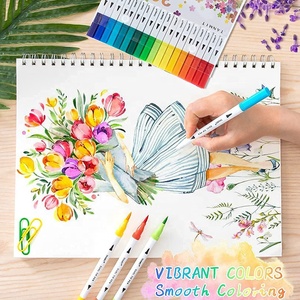 Material de Oficina y Escolar, Juego de 12 Rotuladores de Doble Punta para Dibujar, Pintar, Acuarelas, Marcadores Artísticos - Product Image 5