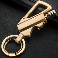 Outil multifonctionnel d'extérieur unique avec lampe torche, briquet Infinity, porte-clés et ouvre-bouteille