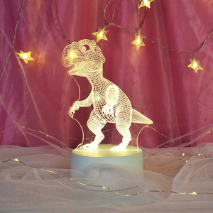 ไฟ LED รูปยูนิคอร์น3d แบบ3d,ไฟสร้างสรรค์ไฟคริสต์มาสสีขาวอะคริลิคภาพเคลื่อนไหวแบตเตอรี่ม้าฟุตบอลห้องรักโคมไฟภาพลวงตา - Product Image 4