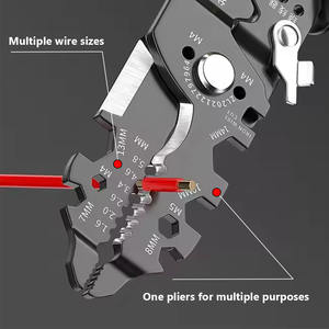 Outils de dénudage de câbles multifonctionnels 25 en 1, pince à dénuder les fils, pince à couper, pince à sertir, caractéristiques pour un usage domestique et de bureau - Product Image 5