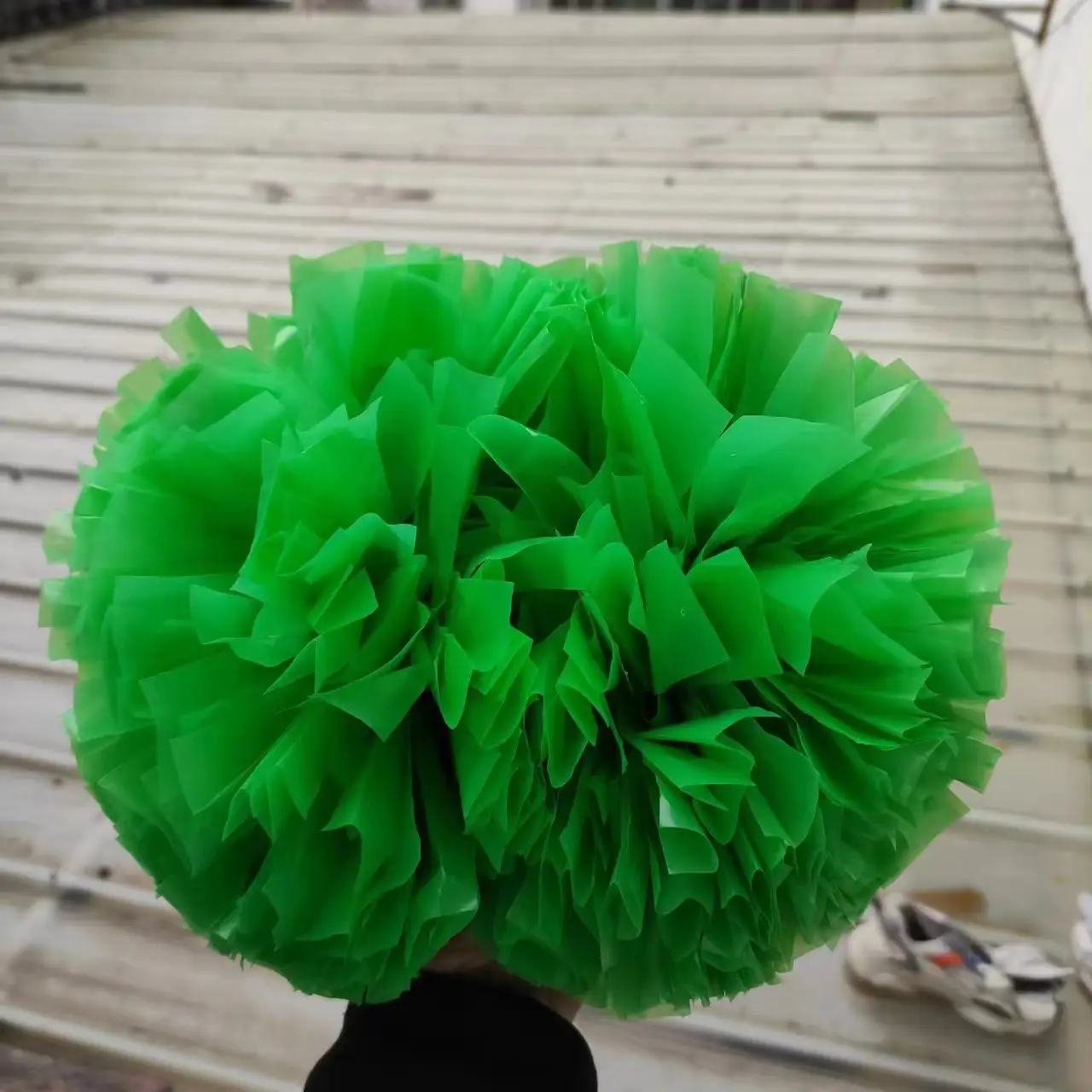 4 Inch Stage Performance Sports Meet Double-headed New Handle Poms Team Game Pom Poms Cheerleading