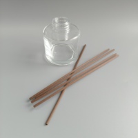 Bouteille en verre vide pour diffuseur d'aromathérapie 50ml 100ml, flacon rond pour parfum à bâtonnets
