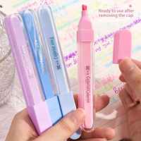 Stylo surligneur pailleté, stylo pastel mignon pour la protection des yeux, stylo couleur flash haute brillance, marqueur pour notes d'étudiant et journalisation
