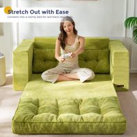 Modernes Cord-Vakuum-Komprimiertes Schlafsofa Platzsparendes Konvertierbares Zweisitzer-Sofa für Wohnzimmer und Apartment