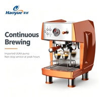 Machine à café expresso semi-automatique professionnelle en acier inoxydable, multi-chaudières, température PID, pompe ULKA importée, brassage continu, OEM