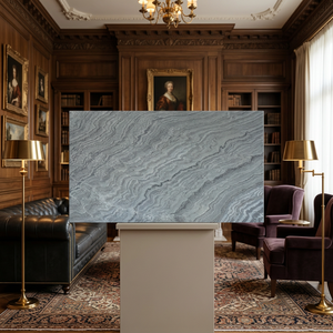 Flatstone Designs Ice Black Marble <b>Stone</b> Veneer Ocean Green Natural Slate Flexible Backlit Wall Panel 5-Year Warranty - Product Image 1