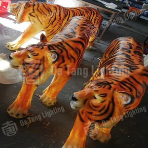 Estatua de Tigre de Resina Personalizable con Luces LED para Jardín Exterior y Parque, Iluminación para Festivales, Lámpara de Animal Impermeable IP65 - Product Image 4