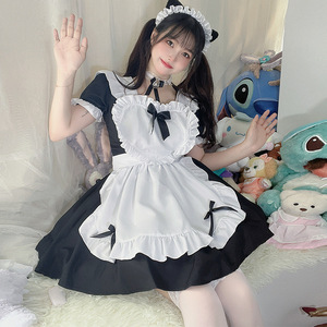 Costume Cosplay japonais classique pour femmes, <span class=keywords><strong>2022</strong></span>, vêtement Kawaii, tablier, tenue de demoiselle d'honneur d'école, robe de princesse Lolita de fête - Product Image 5