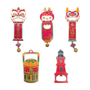 מקרר מזכרת אישית מגנטים אמייל רך חברת מתכת מותגי בקבוק מקרר מגנט - Product Image 4