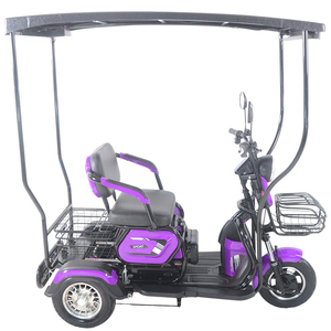 Hot <strong>Sale</strong> Solar Electric Tricycle With Canopy and Rain Cover Adult Three Wheeler 500W Adult <strong>Tuk</strong> <strong>Tuk</strong> With Baby Seat - Product Image 1