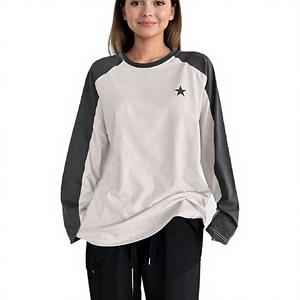 Custom Men’s Knitted <b>Raglan</b> Sleeve T-Shirt Regular Fit Casual Crew Neck Cotton <b>Top</b> Wholesale Summer Streetwear Apparel - Product Image 5