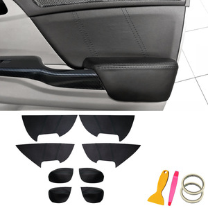 Honda Civic <b>Door</b> <b>Trim</b> Kit 8 Pieces Suede Leather Interior Panels 9th Gen 2012 2015 - Product Image 5