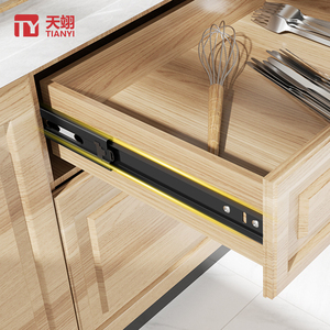 Haute qualité auto-amorçante réglable en acier laminé à froid tiroir glissière Design moderne <span class=keywords><strong>pour</strong></span> meubles <span class=keywords><strong>cuisine</strong></span> chambre appartement - Product Image 5
