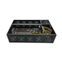 Nouveau boîtier d'ordinateur 8GPU avec 8 ventilateurs, châssis de carte mère entièrement silencieux, alimentation 65 mm, format ATX avec ventilateur 65 mm d'origine