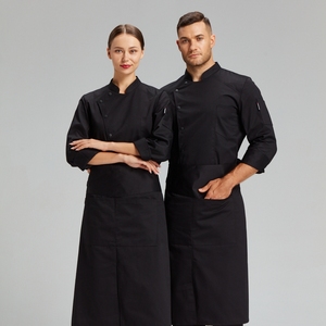 Chaqueta de Chef Unisex de 240 g/m², T/C 80/20, con Logotipo Personalizado, Uniforme de Chef Moderno, Impresión por Transferencia de Calor <span class=keywords><strong>Blanca</strong></span> para Uso en Restaurantes y Bares - Product Image 3