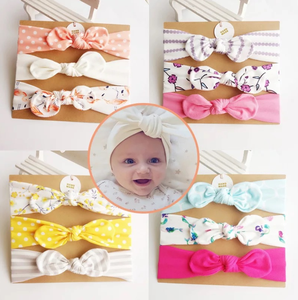 3 uds de Europa y Estados Unidos, diadema superventas, diadema para niños, Diadema con lazo estampado, tocados con Orejas de conejo - Product Image 6