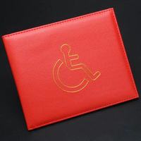 Tempat Kartu Identitas Disabilitas Kulit PU Logo Kustom - Dompet Tempat Kartu Personalisasi Grosir untuk Staf Rumah Sakit & Penyelenggara Acara