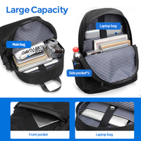 Sac à dos Oxford promotionnel RG avec logo et couleur personnalisés, grande capacité, durable, pour la publicité d'entreprise, les salons professionnels, les kits de bienvenue