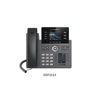 Grandstream GRP2614 Telefono IP Wi-Fi 6 con Doppio Schermo da 2,8 Pollici, 12 SIP, 40 BLF, Conferenza Audio a 5 Vie, Gigabit PoE, VoIP di Livello Carrier