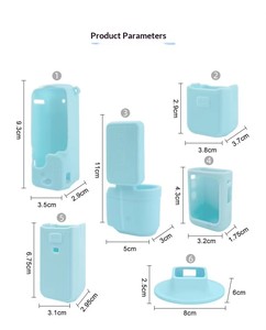 Custodia in silicone antiurto e anti-caduta per tutto il corpo, accessori protettivi per lenti e schermo, compatibile con DJI Pocket 3 - Product Image 2