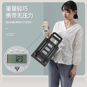 Chariot de courses pliable pour la maison, capacité 20 kg, quatre roues, léger, portable, en plastique noir, pour les courses - Product Image 5