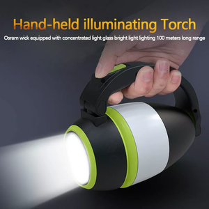 Linterna LED 3 en 1 de Alta Potencia para Camping y Emergencias al Aire Libre, Recargable por USB - Product Image 4