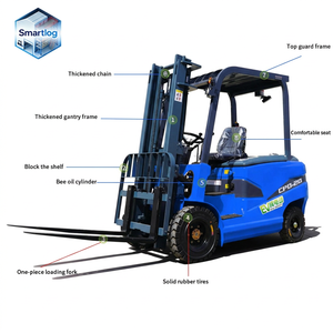 Carrello Elevatore Elettrico Smartlog, Capacità di Carico 3 Tonnellate, Altezza di Sollevamento <span class=keywords><strong>5M</strong></span>, Batteria agli Ioni di Litio, Traslatore Laterale Idraulico/Elettrico - Product Image 2