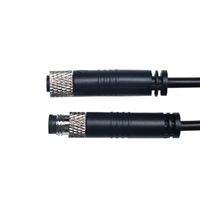 Connecteur Électrique Circulaire Droit Étanche M8 Mâle-Femelle 4, 5 ou 6 Broches pour Capteur, Câble en Cuivre Personnalisé