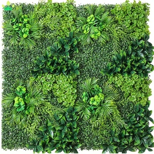 Mur végétal artificiel en plastique, herbe de Milan, panneau 3D, feuillage de fougère tropicale rustique, panneaux d'herbe, décoration murale <span class=keywords><strong>pour</strong></span> la maison, mariage, fête - Product Image 2