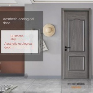 ประตูไม้ในร่มปรับแต่งได้สำหรับตกแต่งห้องนอนไฟเบอร์กลาสสีขาวเคลือบประตูภายในทำจากไม้ที่มีคุณภาพ - Product Image 2