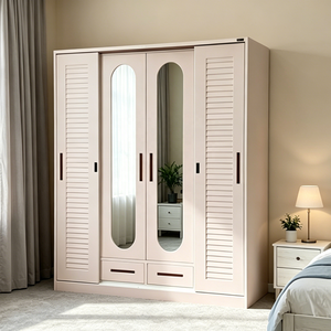<span class=keywords><strong>Armoire</strong></span> métallique moderne à prix abordable, design Louvre, démontable, pour chambre à coucher, Chine - Product Image 4
