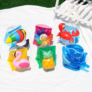 เด็กเรียนรู้การว่ายน้ำชุดยูนิคอร์นแขนช่วยวงกลมเด็กว่ายน้ำแขนปูเชอร์รี่ผลไม้ลอยวงกลมแขนวงกลม - Product Image 6