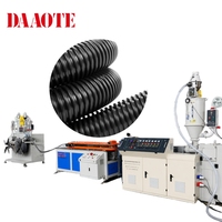 Ligne d'extrusion de tuyaux flexibles en plastique PE PP pour tuyaux de drainage de climatiseur, tuyaux ondulés à paroi simple