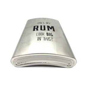 Sun Well Silver Mini Flasque à whisky en acier inoxydable 5oz, logo couleur unie, écologique, durable, design portable, style américain - Product Image 2