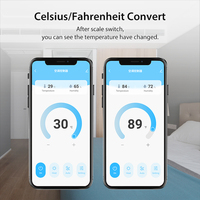 Thermostat WiFi avec télécommande IR, installation sans fil, télécommande universelle pour climatiseur, tension maximale 5V 1A pour Tuya