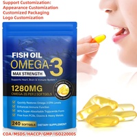 Capsules de Gel Doux d'Huile de Poisson Oméga 3 à Intensité Maximale Personnalisée pour Hommes et Femmes – Complément d'Huile de Poisson Oméga-3