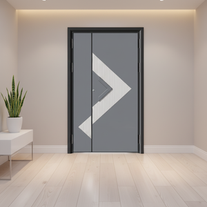 Porte d'entrée Haotian en aluminium moulé, moulage de précision, ne se décolore jamais, anti-effraction et anti-explosion, durable - Product Image 1