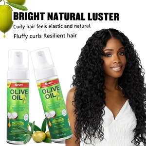 Mousse coiffante unisexe à l'huile d'olive bio, fixation extra forte, personnalisable en usine - Product Image 3